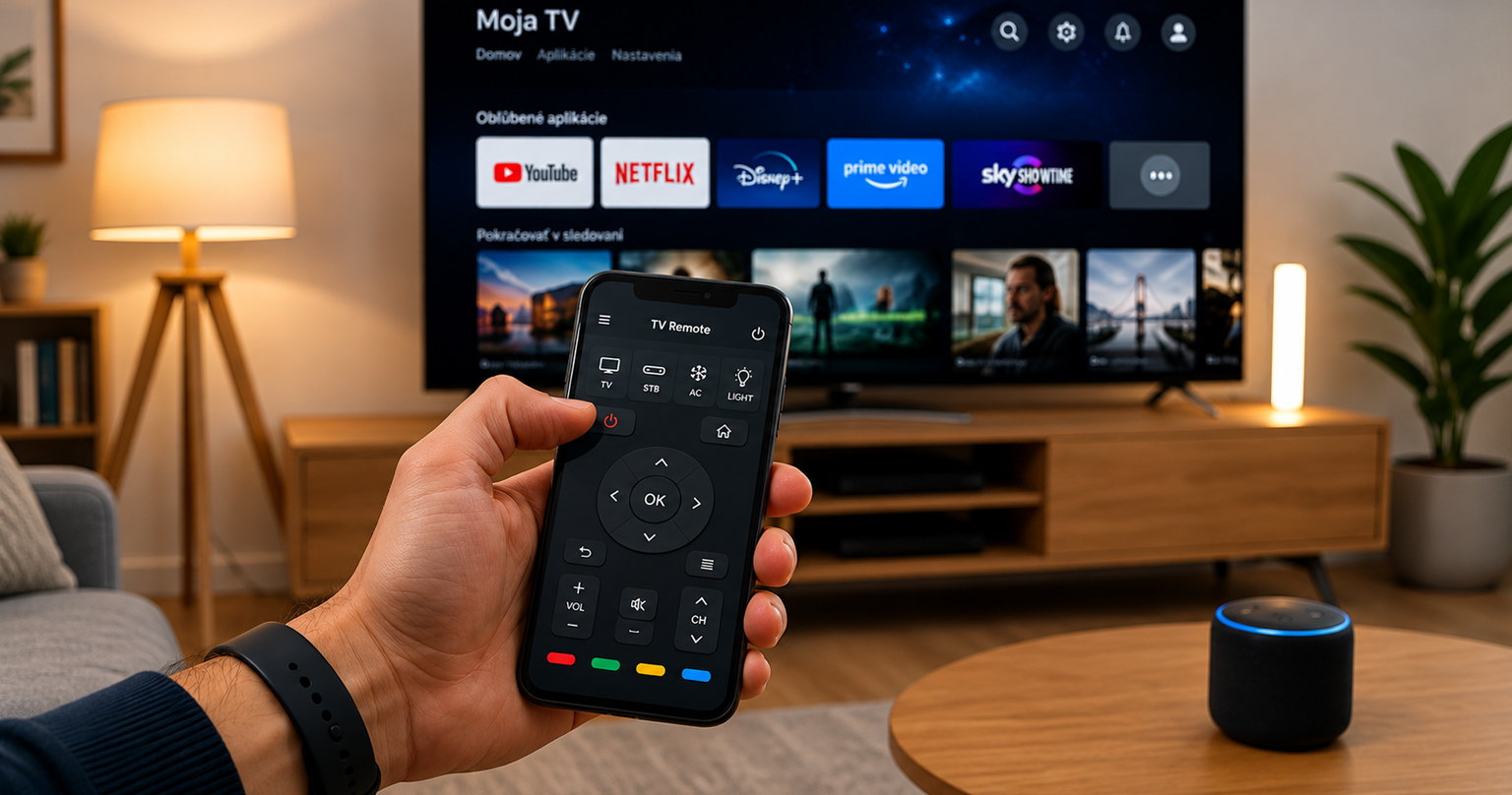 Starý mobil ako diaľkové ovládanie na TV a domácnosť