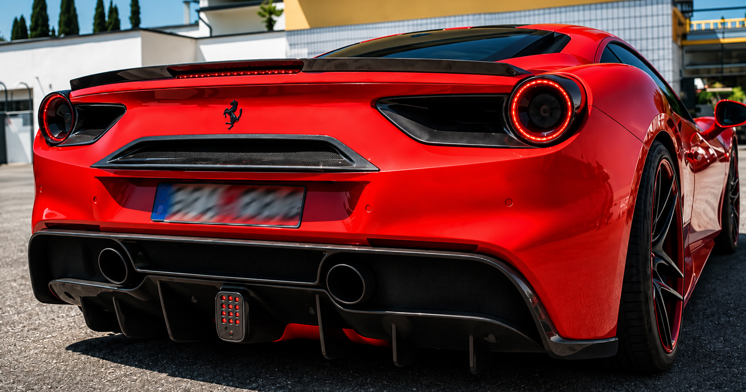 Dizajn Ferrari 488 GTB - keď sa otočí celé parkovisko