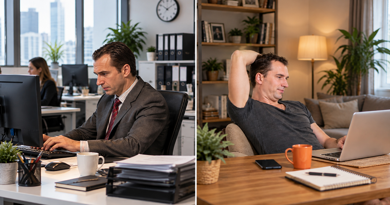Kancelária vs. Home office