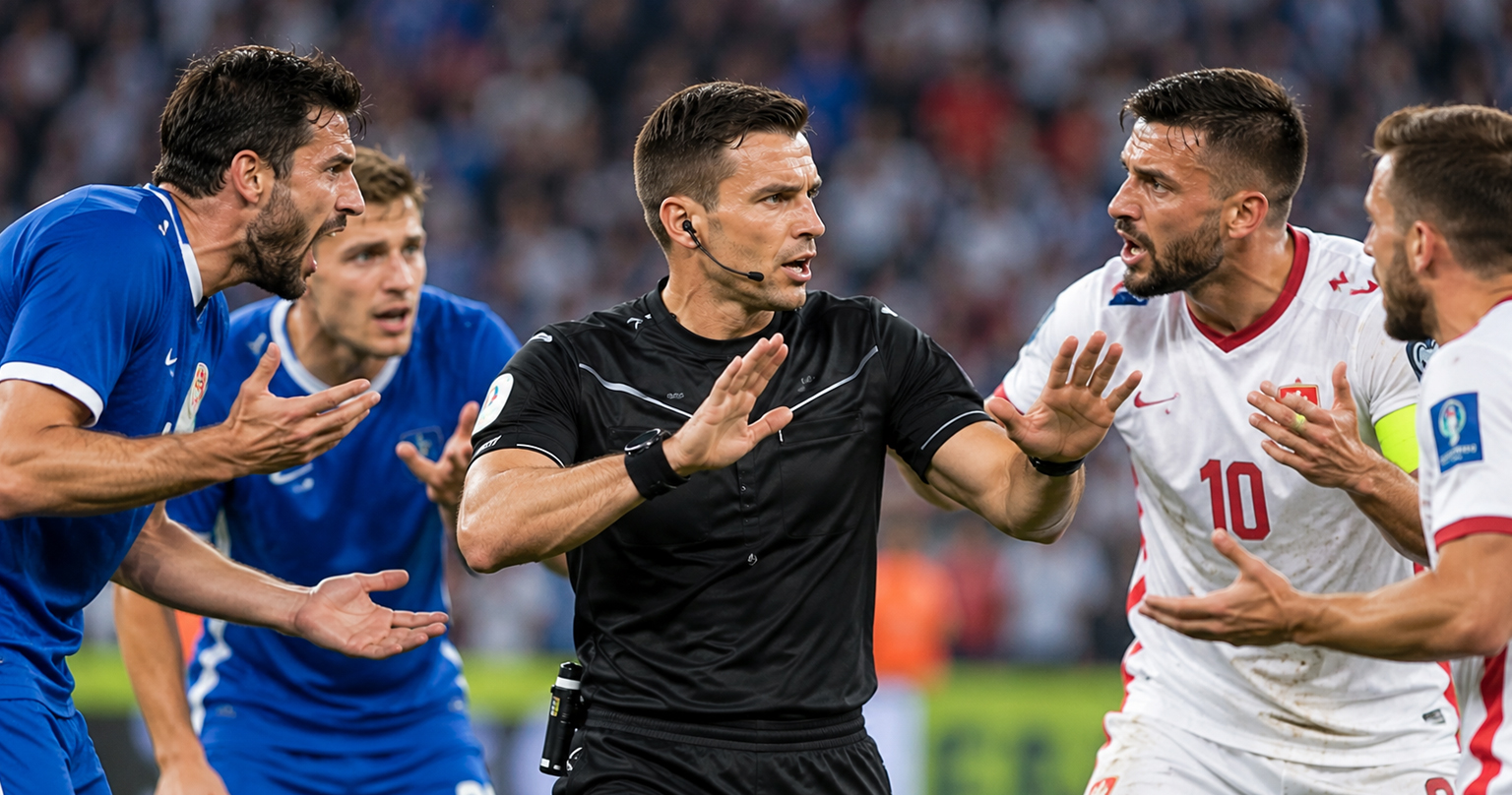 Futbalový rozhodca pod tlakom