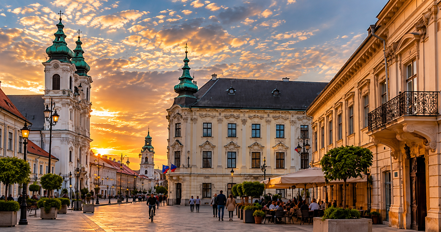 Győr a baroková architektúra