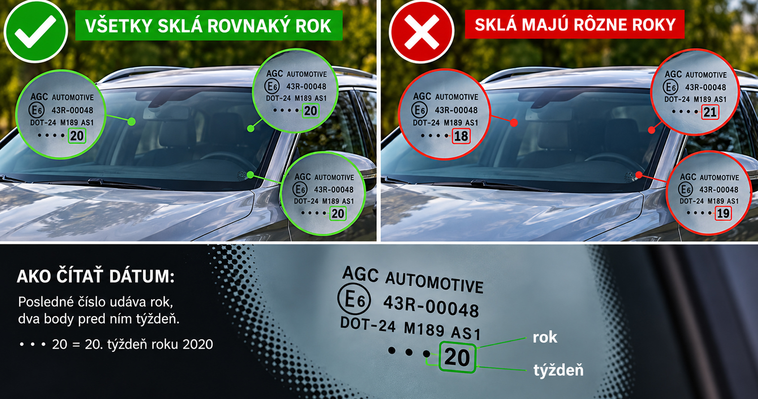 Skontroluj dátumy na sklách