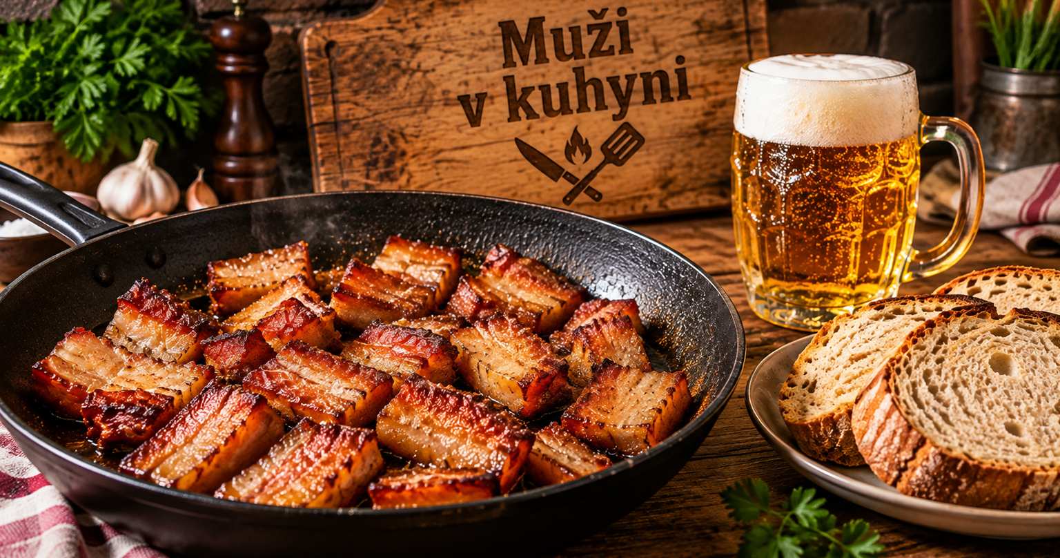Chrumkavý bôčik na panvici